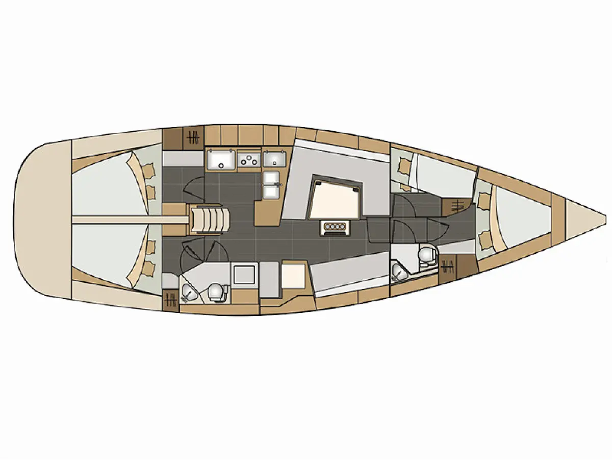 Elan 45 Impression  - MIDNIGHT  - Layout